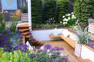 split level garden