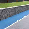 block wall retaining wall